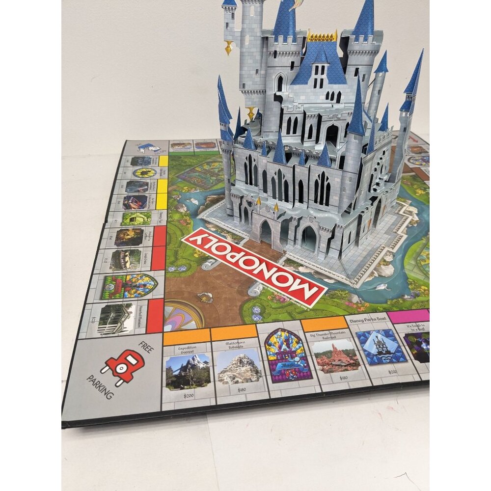 2019 Monopoly Disney Parks Edition Game Replacement Pop-up Castle Board - Picture 5 of 9